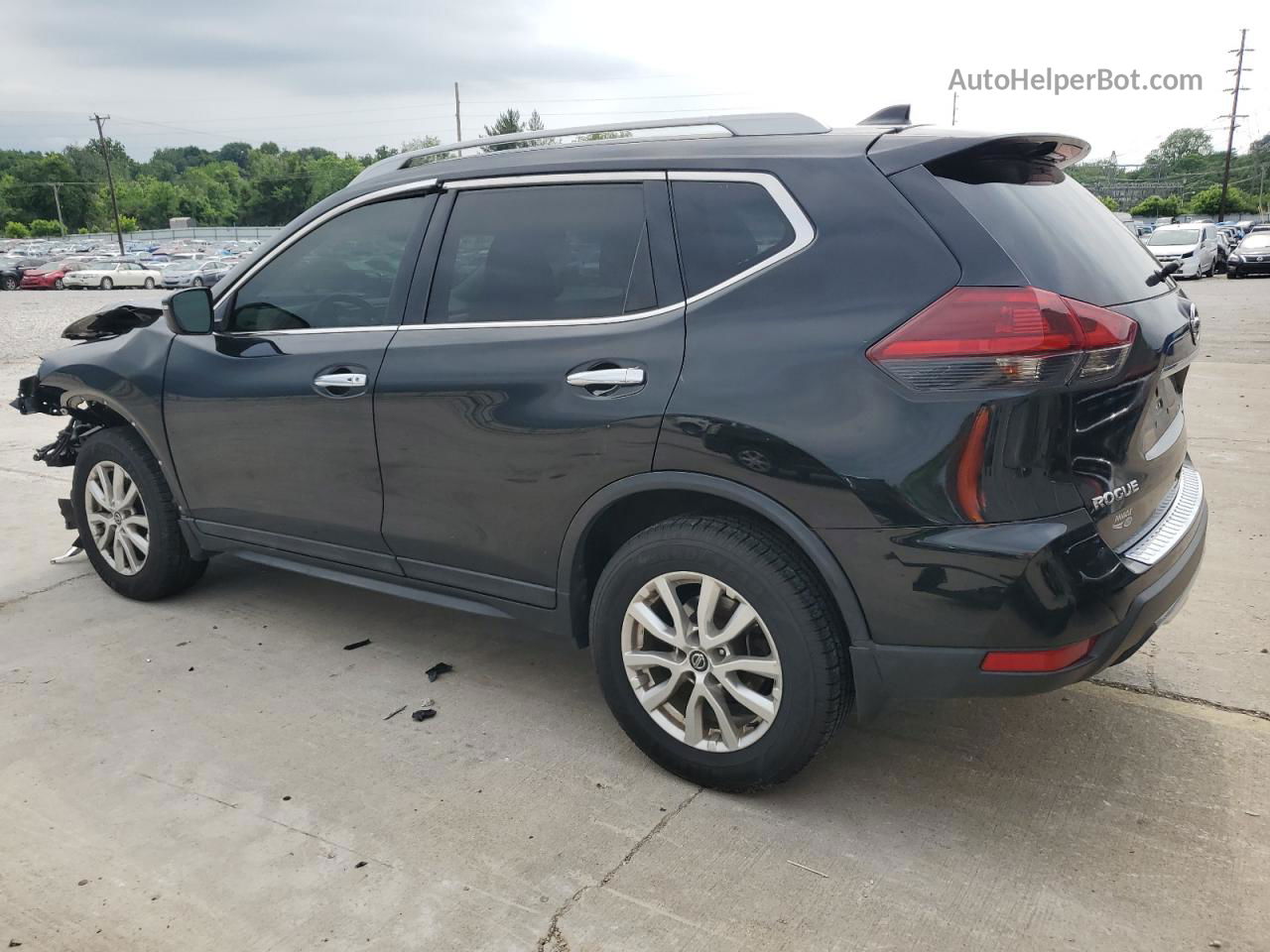 2018 Nissan Rogue S Черный vin: 5N1AT2MV4JC714030