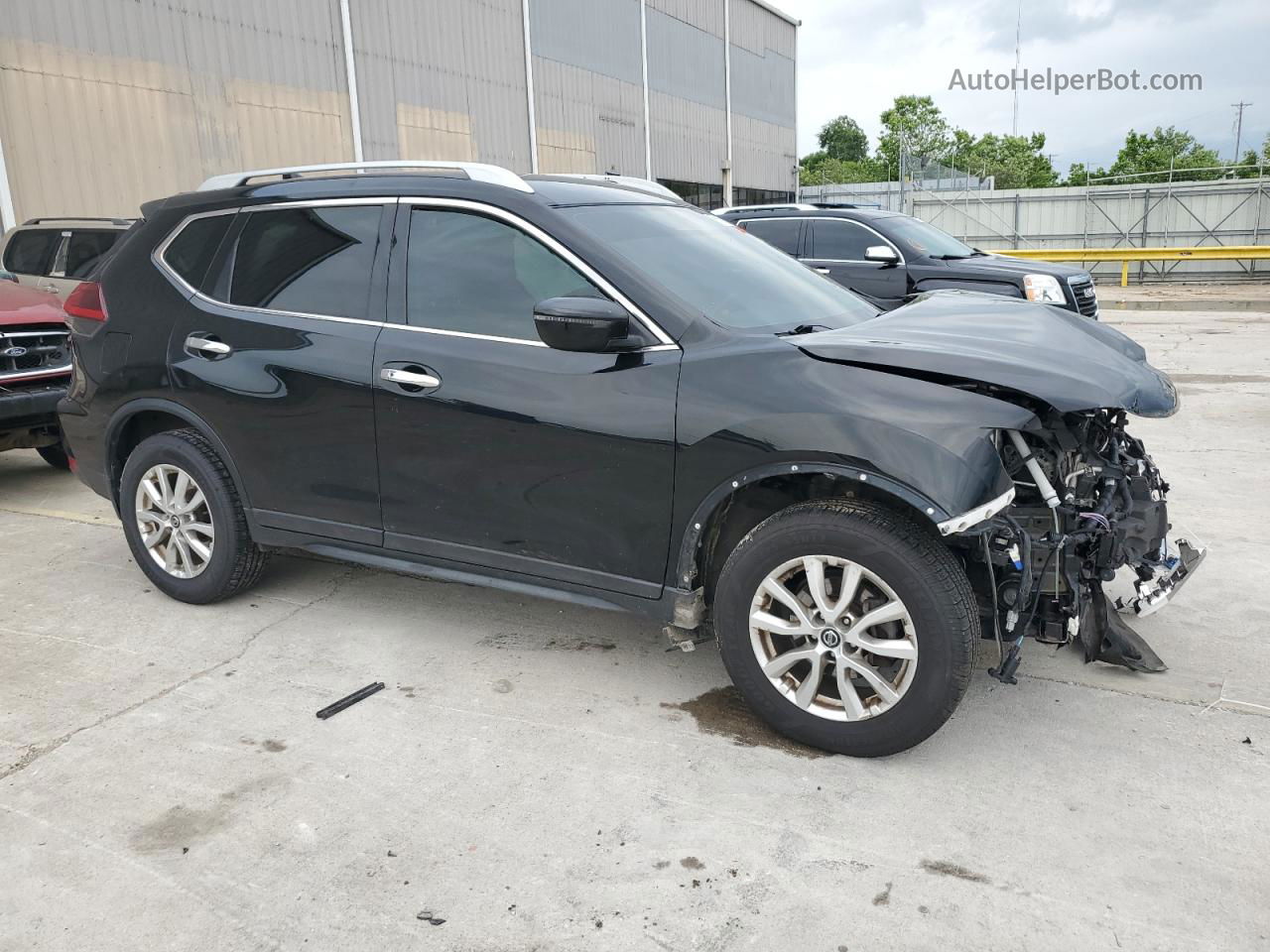 2018 Nissan Rogue S Черный vin: 5N1AT2MV4JC714030