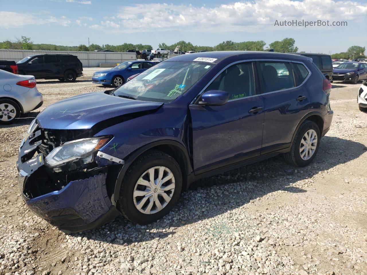 2018 Nissan Rogue S Черный vin: 5N1AT2MV4JC728154