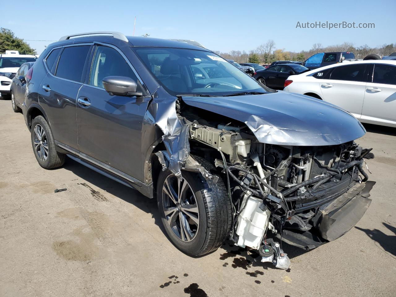 2018 Nissan Rogue S Gray vin: 5N1AT2MV4JC801717