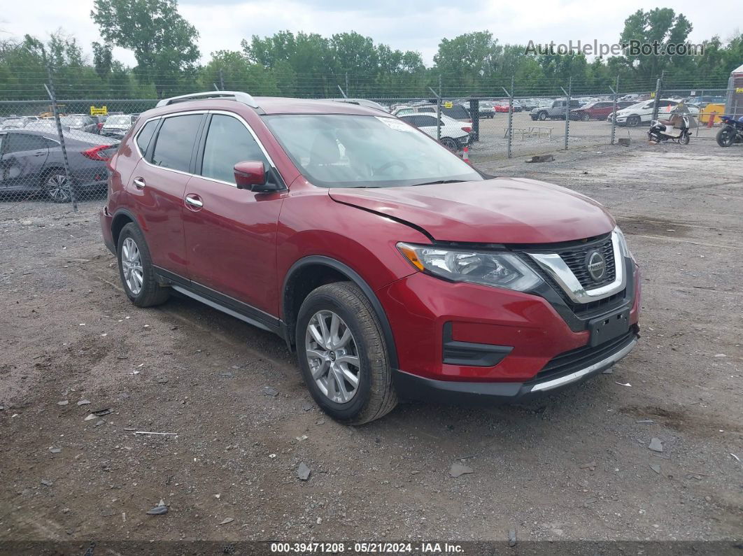 2018 Nissan Rogue Sv Burgundy vin: 5N1AT2MV4JC804505