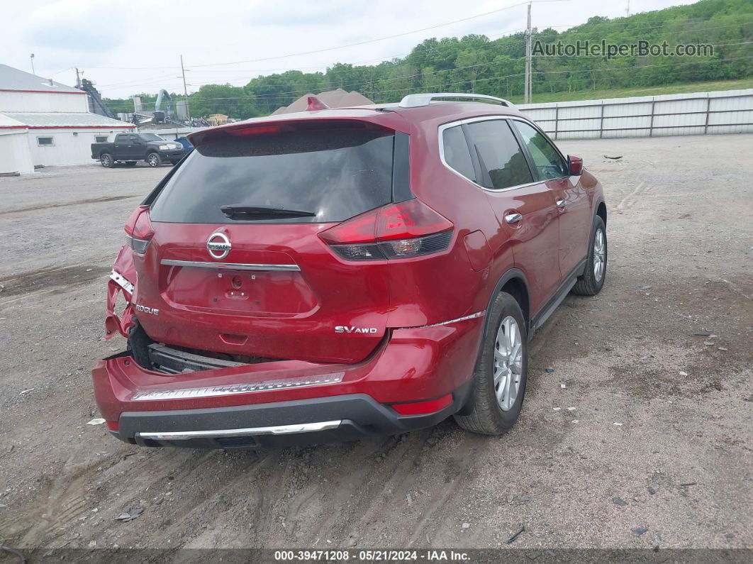 2018 Nissan Rogue Sv Burgundy vin: 5N1AT2MV4JC804505