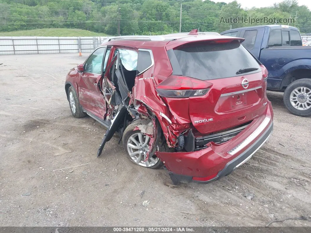 2018 Nissan Rogue Sv Burgundy vin: 5N1AT2MV4JC804505