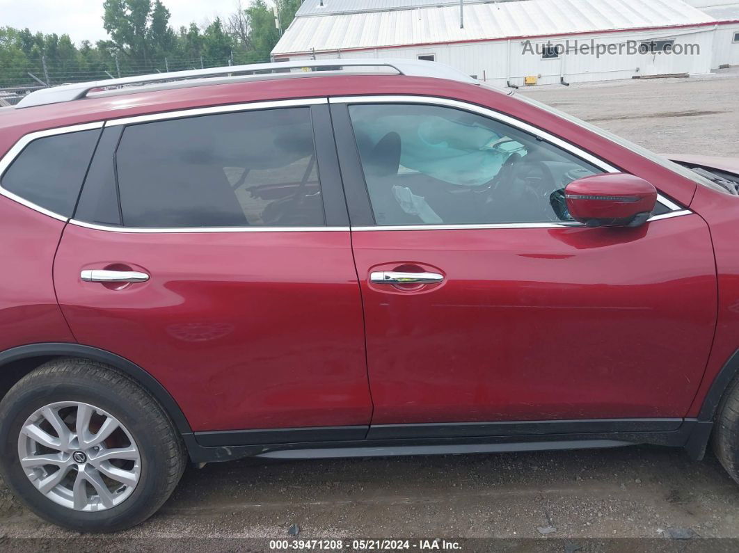 2018 Nissan Rogue Sv Burgundy vin: 5N1AT2MV4JC804505