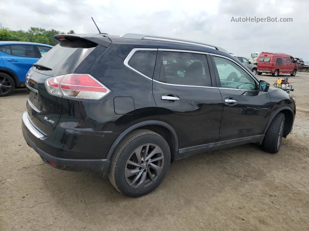 2016 Nissan Rogue S Black vin: 5N1AT2MV5GC806692