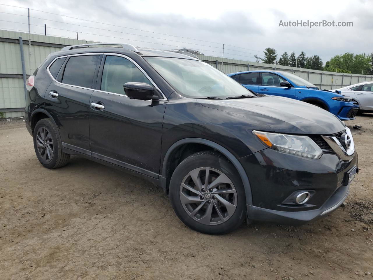 2016 Nissan Rogue S Black vin: 5N1AT2MV5GC806692