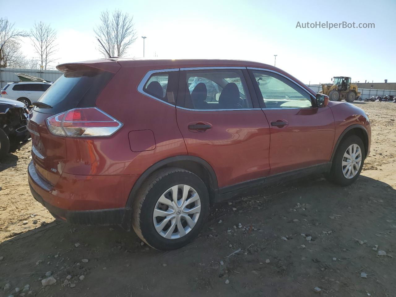 2016 Nissan Rogue S Red vin: 5N1AT2MV5GC841250