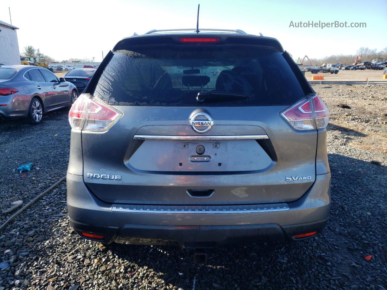 2016 Nissan Rogue S Gray vin: 5N1AT2MV5GC844942