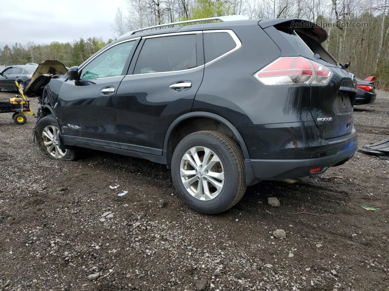 2016 Nissan Rogue S Черный vin: 5N1AT2MV5GC859439