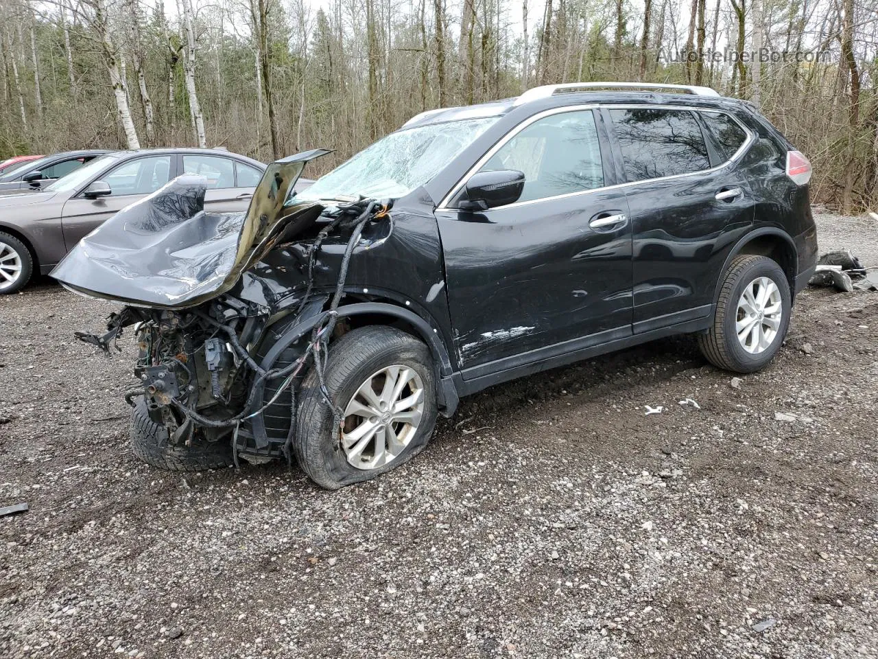 2016 Nissan Rogue S Black vin: 5N1AT2MV5GC859439