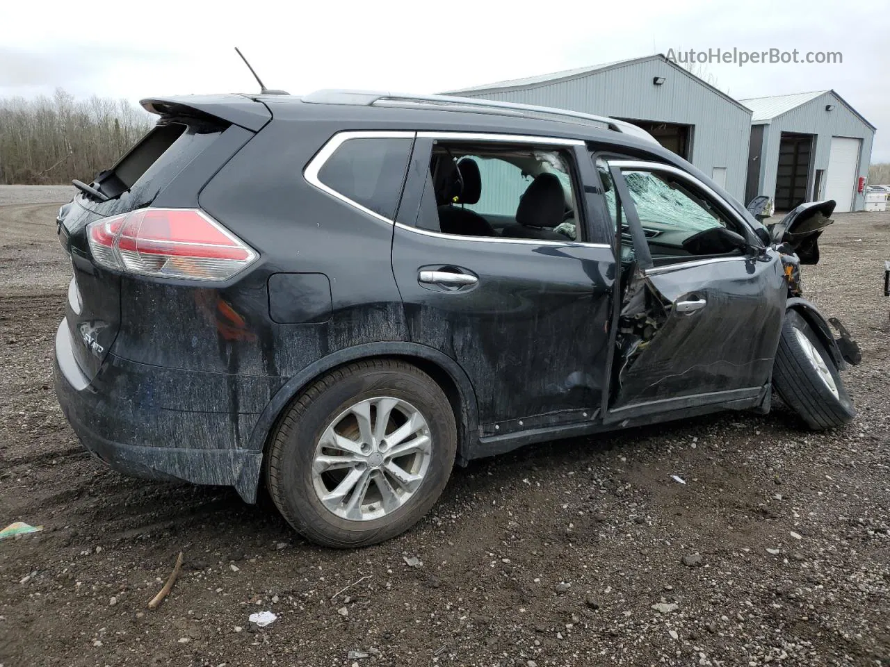 2016 Nissan Rogue S Black vin: 5N1AT2MV5GC859439