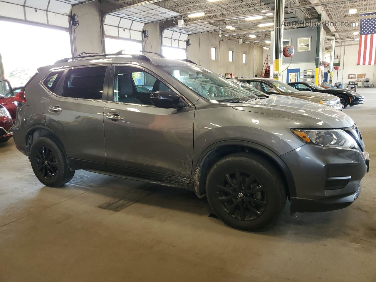 2018 Nissan Rogue S Gray vin: 5N1AT2MV5JC724291