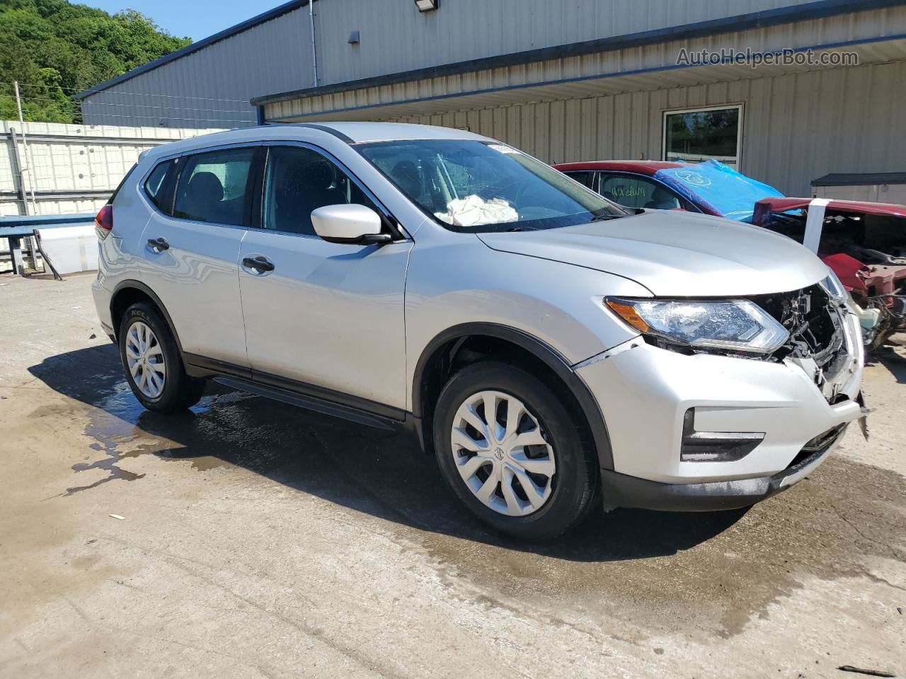 2018 Nissan Rogue S Silver vin: 5N1AT2MV5JC735369