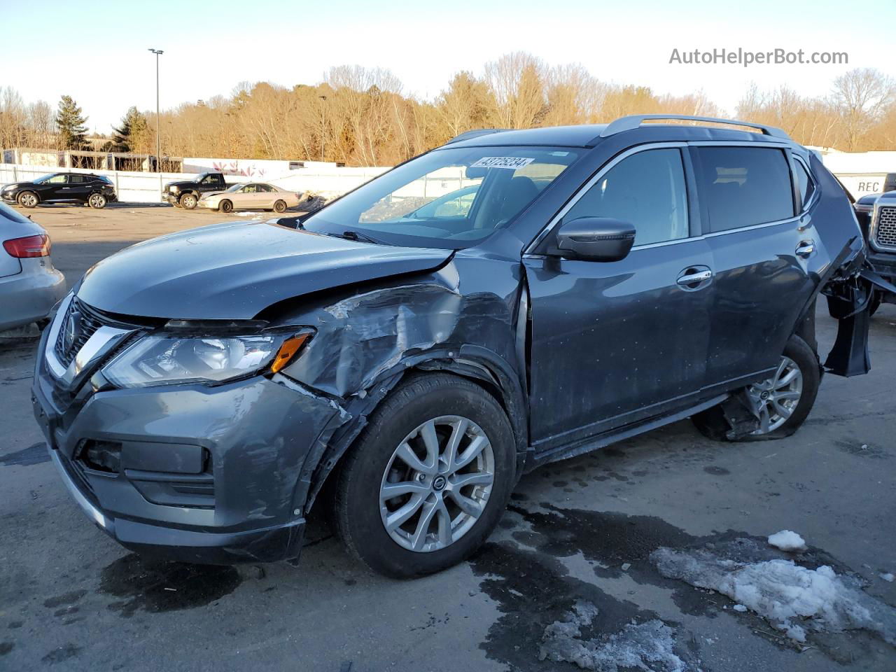 2018 Nissan Rogue S Серый vin: 5N1AT2MV5JC817277