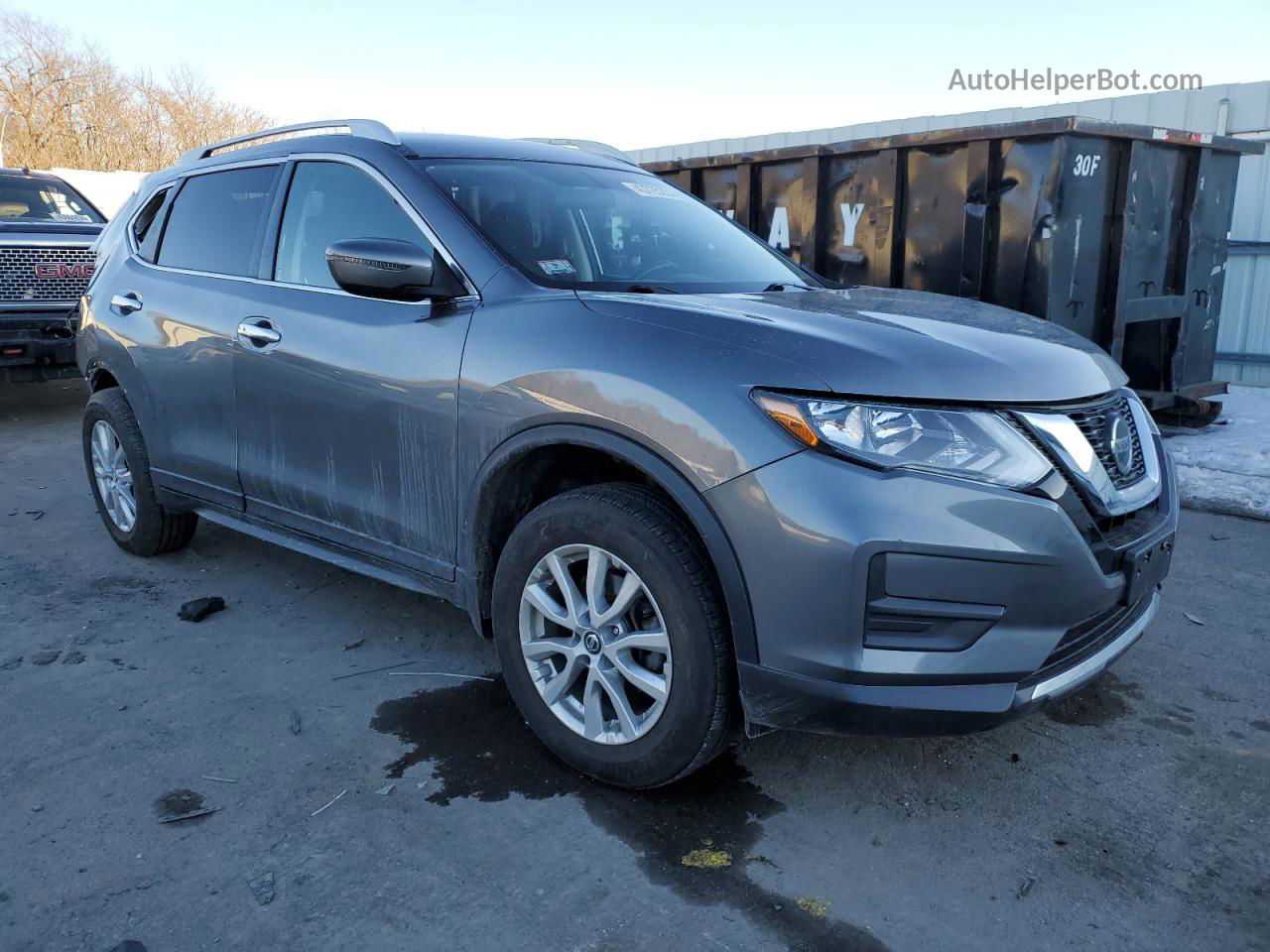 2018 Nissan Rogue S Серый vin: 5N1AT2MV5JC817277