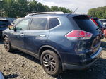 2016 Nissan Rogue S Синий vin: 5N1AT2MV6GC762783