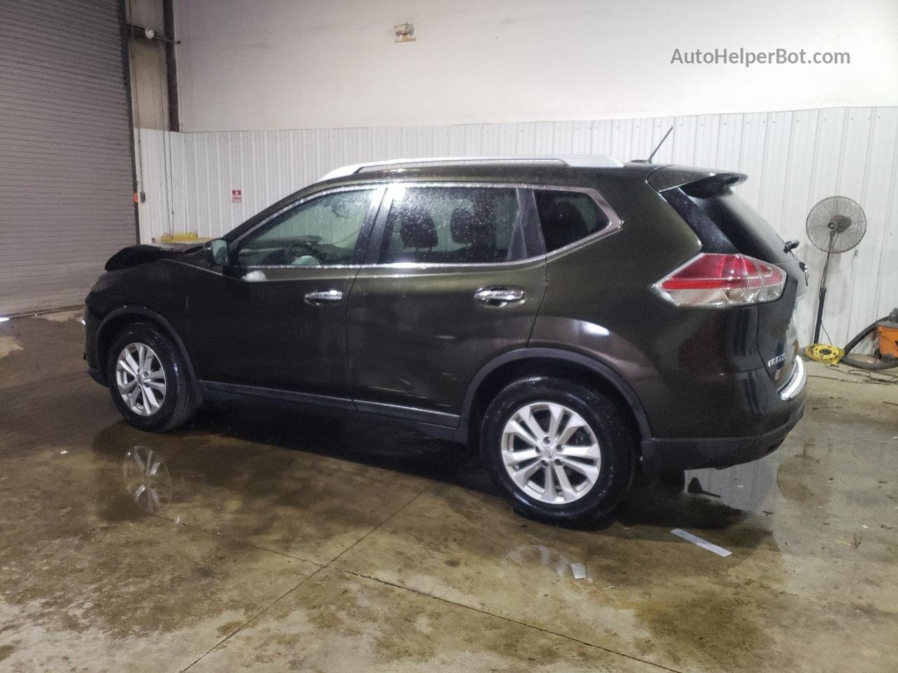 2016 Nissan Rogue S Green vin: 5N1AT2MV6GC924234