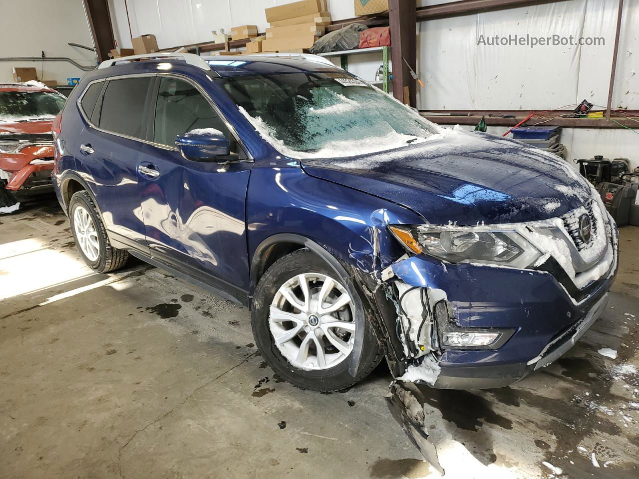 2018 Nissan Rogue S Blue vin: 5N1AT2MV6JC706236