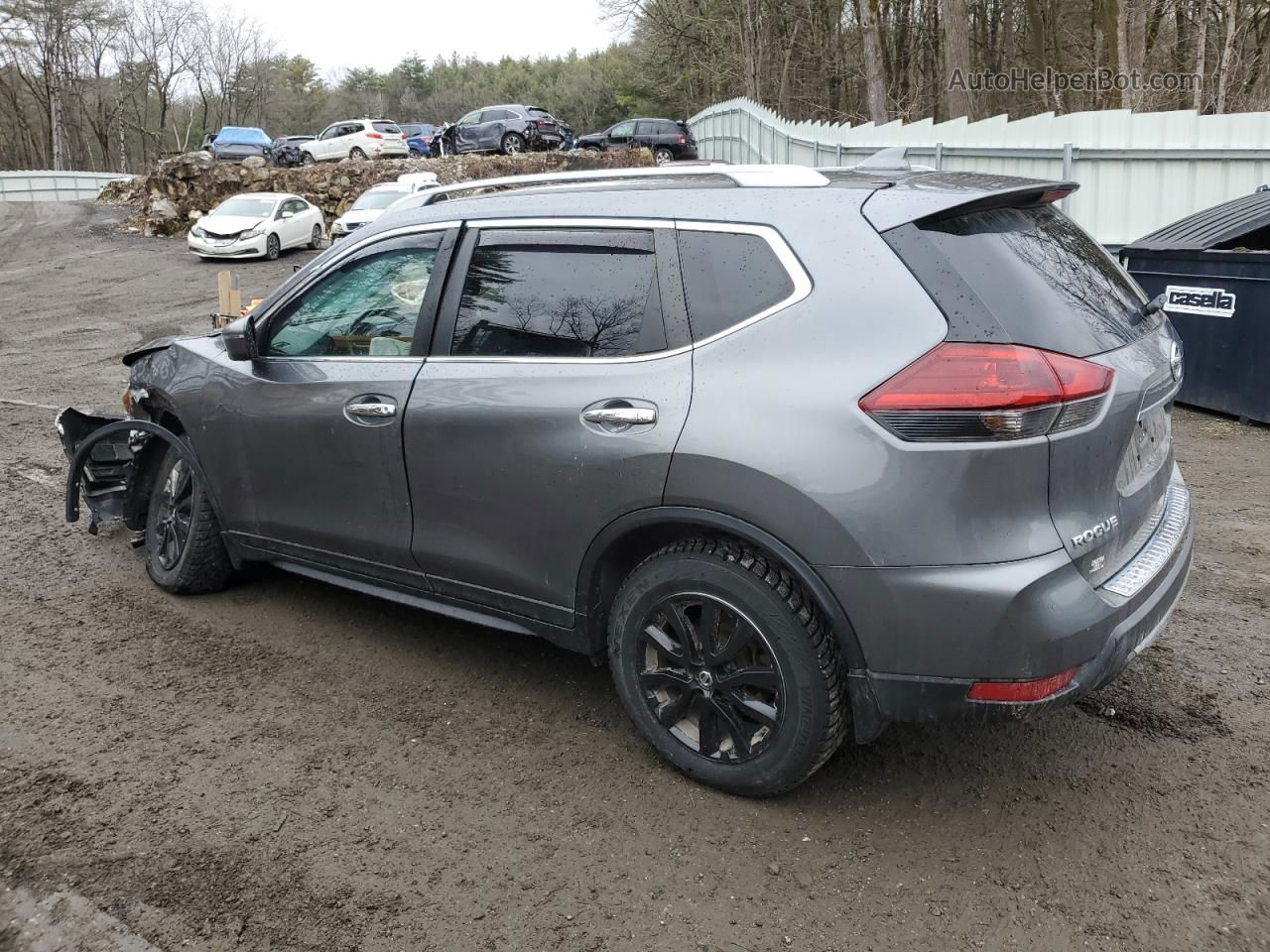 2018 Nissan Rogue S Серебряный vin: 5N1AT2MV6JC773886