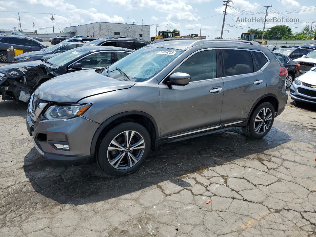 2018 Nissan Rogue S Gray vin: 5N1AT2MV6JC803341