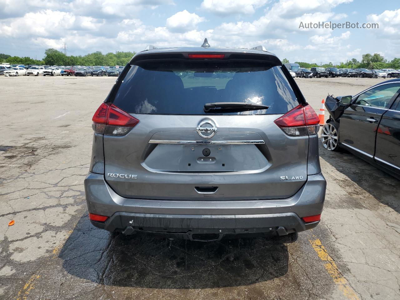 2018 Nissan Rogue S Gray vin: 5N1AT2MV6JC803341