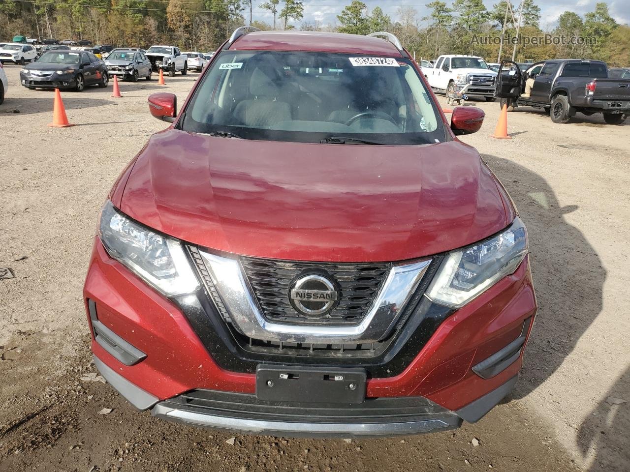 2018 Nissan Rogue S Red vin: 5N1AT2MV6JC811438