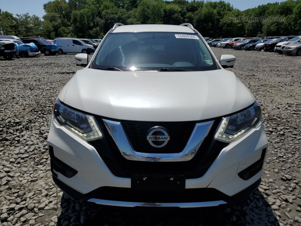 2018 Nissan Rogue S White vin: 5N1AT2MV6JC838011