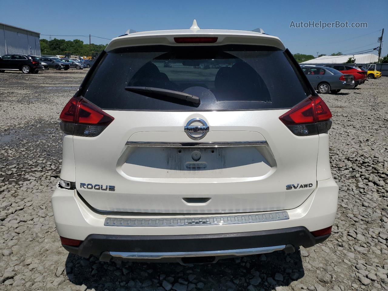 2018 Nissan Rogue S White vin: 5N1AT2MV6JC838011