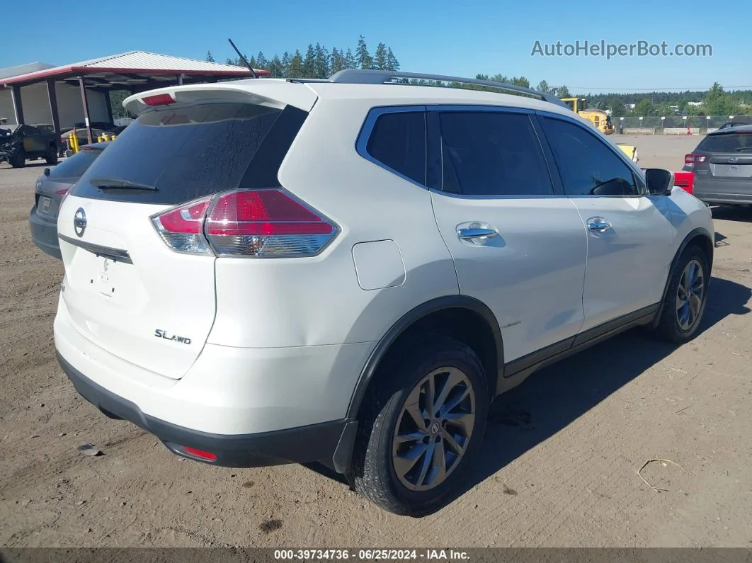 2016 Nissan Rogue Sl Белый vin: 5N1AT2MV7GC735205