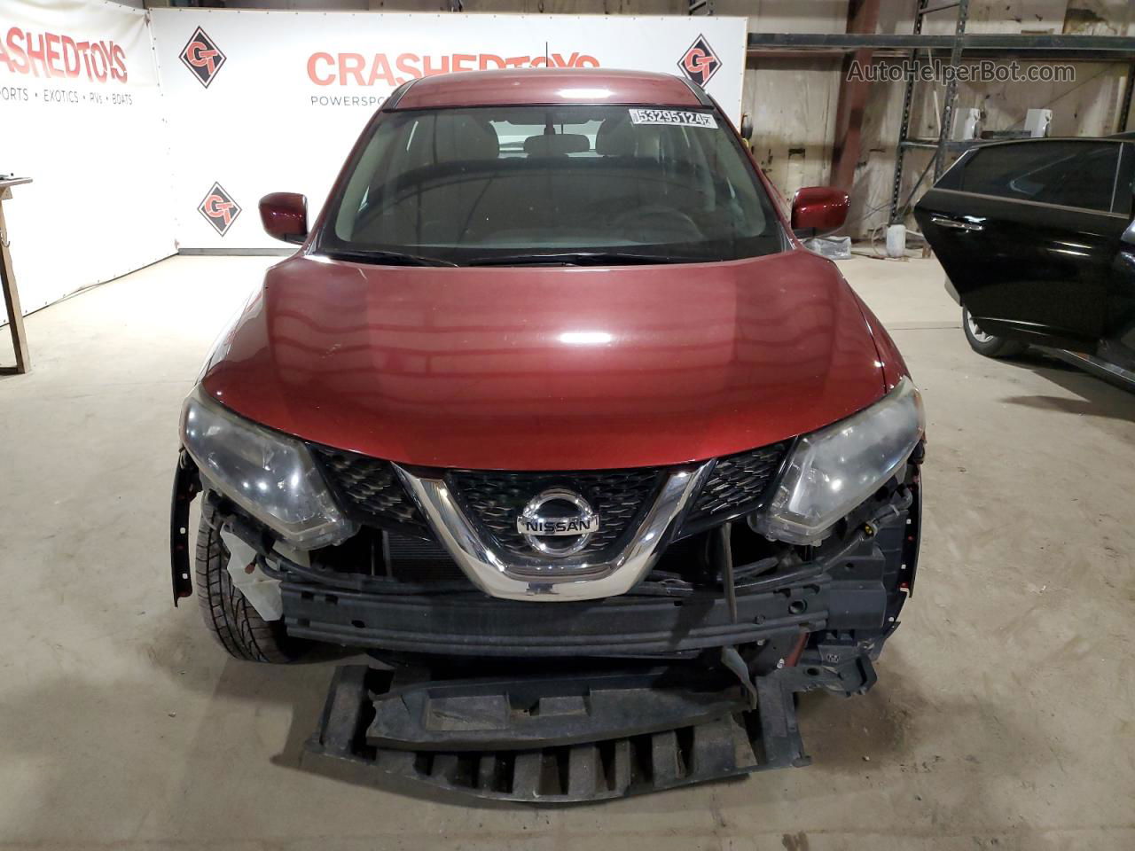 2016 Nissan Rogue S Красный vin: 5N1AT2MV7GC917180