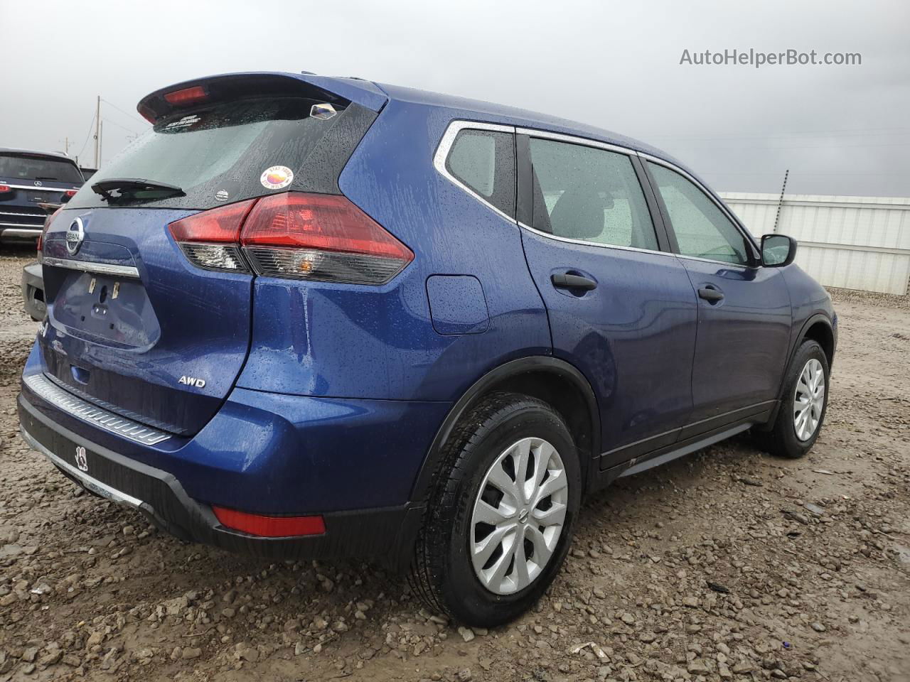 2018 Nissan Rogue S Blue vin: 5N1AT2MV7JC717021