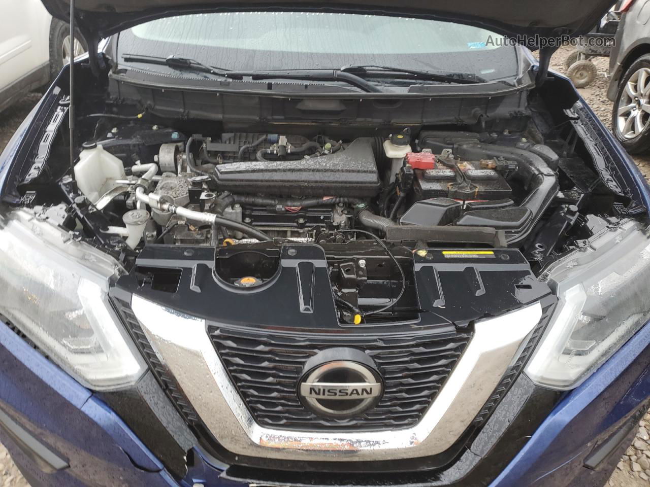 2018 Nissan Rogue S Синий vin: 5N1AT2MV7JC717021