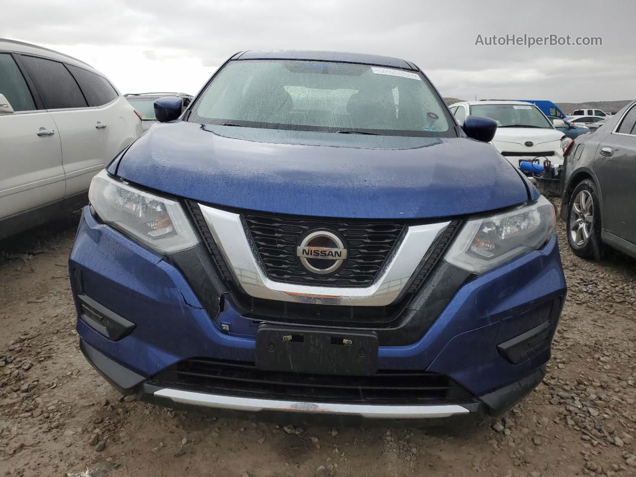 2018 Nissan Rogue S Blue vin: 5N1AT2MV7JC717021