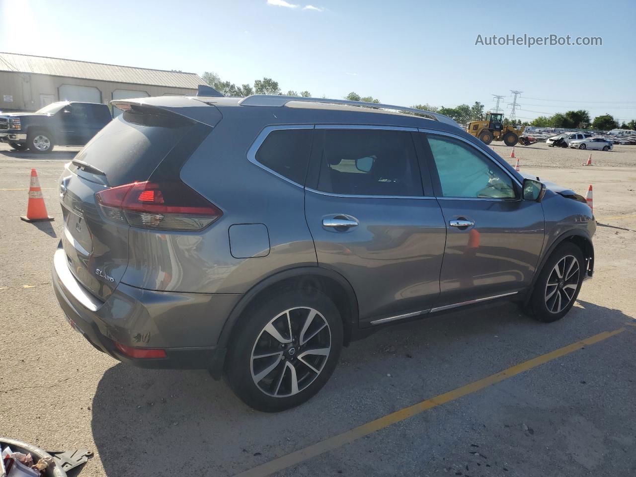 2018 Nissan Rogue S Gray vin: 5N1AT2MV7JC724230