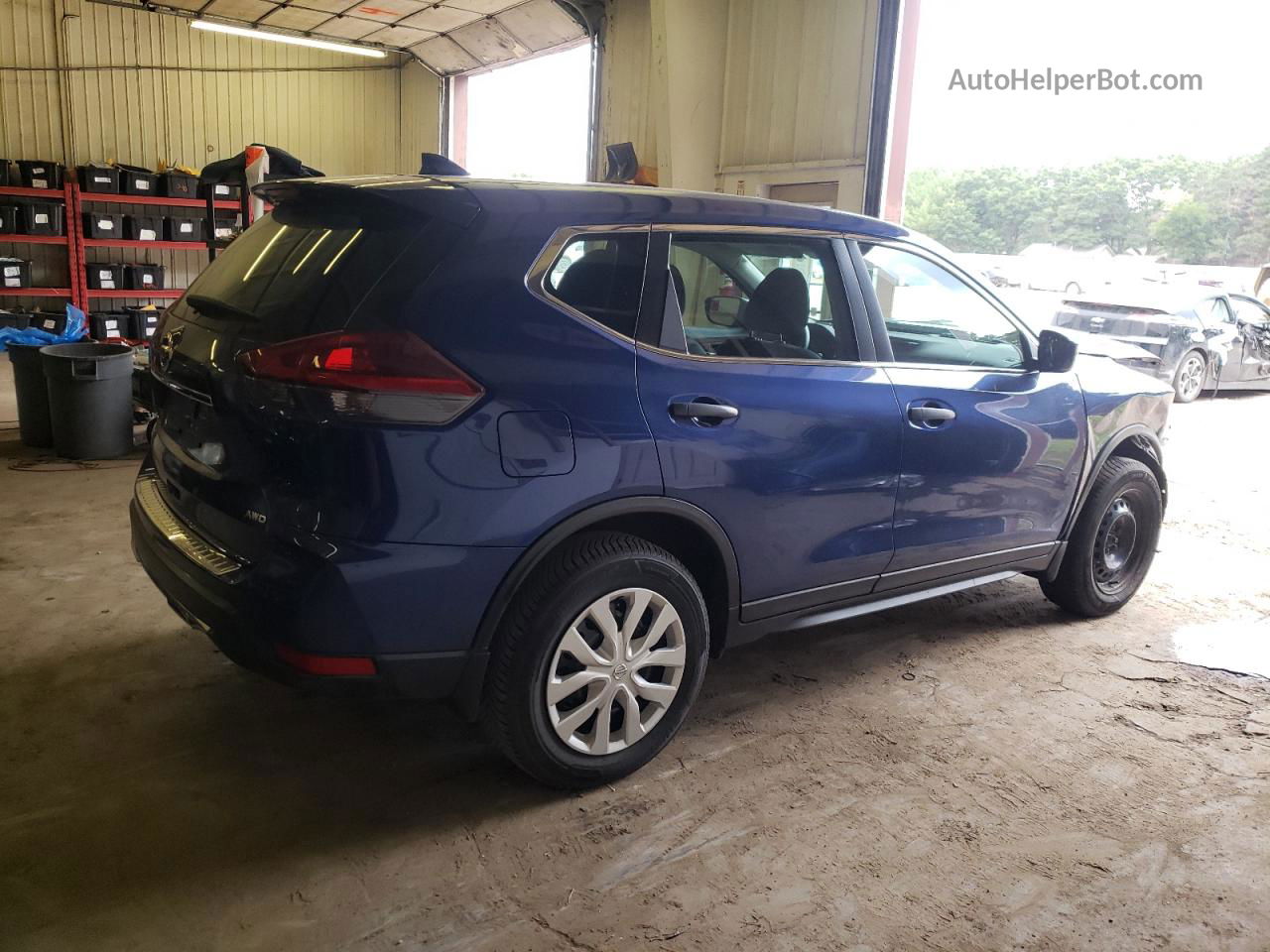 2018 Nissan Rogue S Blue vin: 5N1AT2MV7JC758345