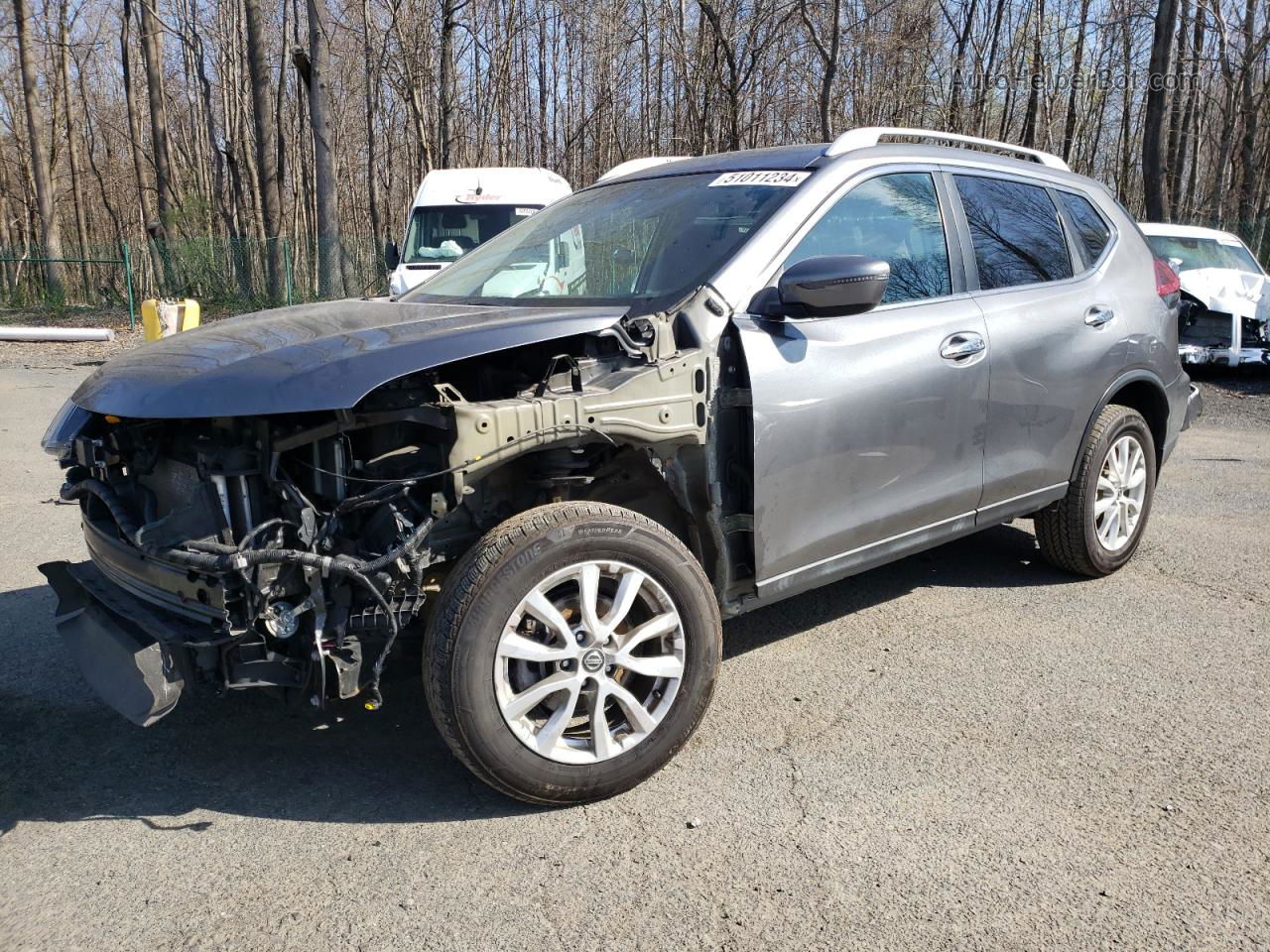 2018 Nissan Rogue S Gray vin: 5N1AT2MV7JC765585