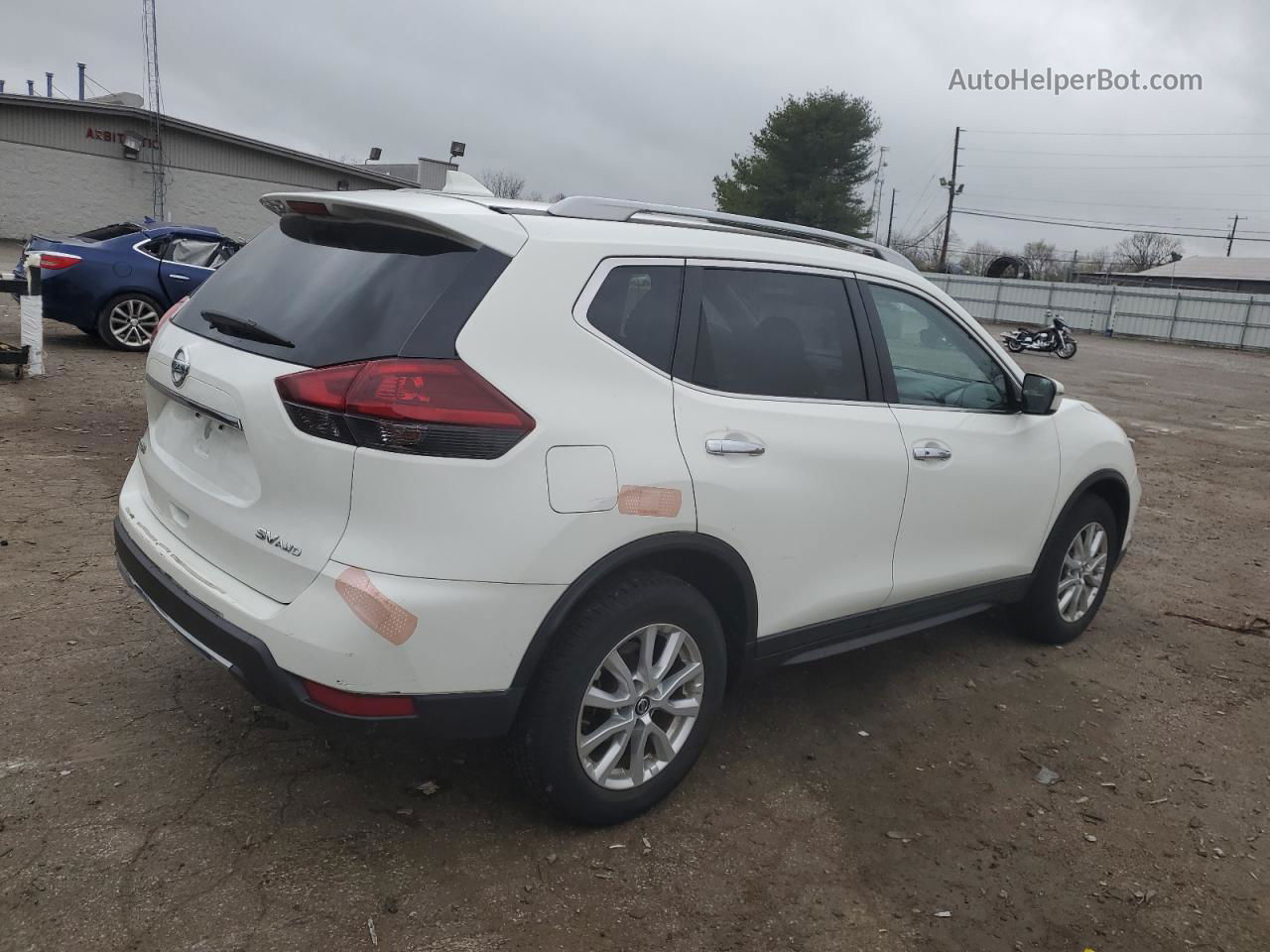 2018 Nissan Rogue S White vin: 5N1AT2MV7JC800691