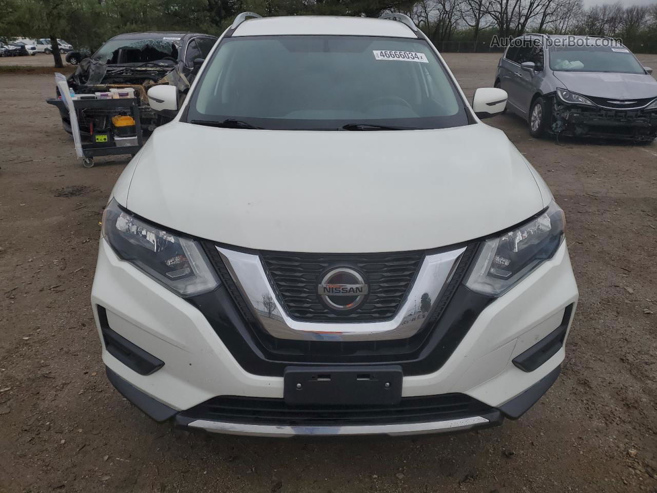 2018 Nissan Rogue S Белый vin: 5N1AT2MV7JC800691