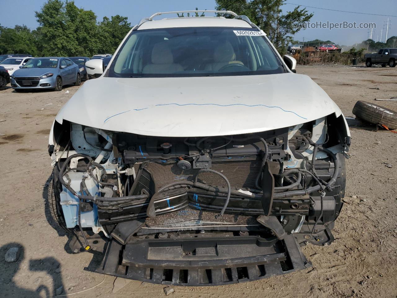 2016 Nissan Rogue S White vin: 5N1AT2MV8GC746844