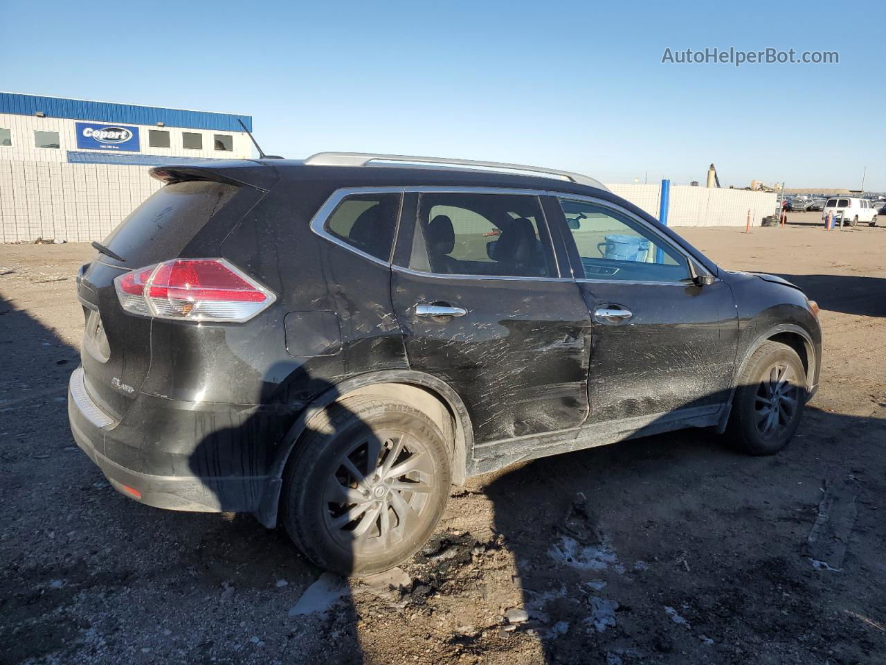 2016 Nissan Rogue S Black vin: 5N1AT2MV8GC765751