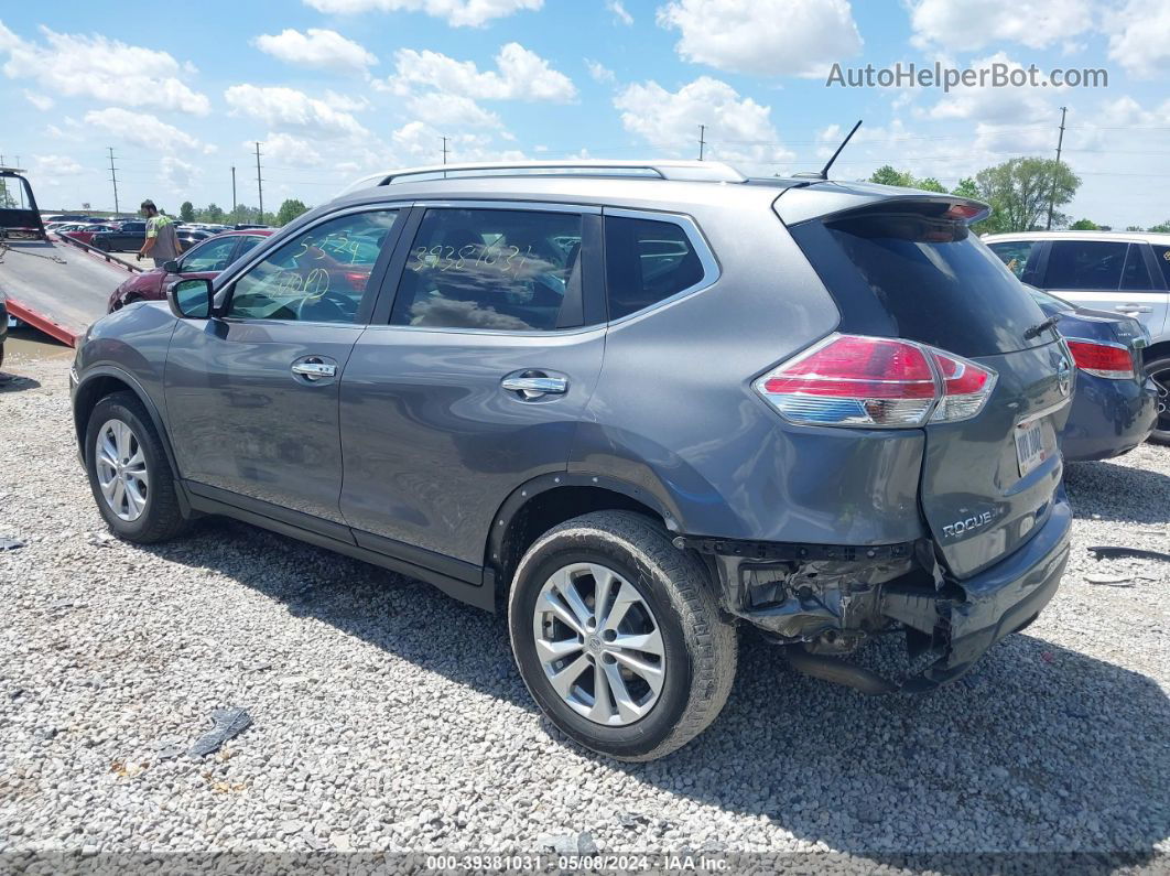 2016 Nissan Rogue Sv Gray vin: 5N1AT2MV8GC885811