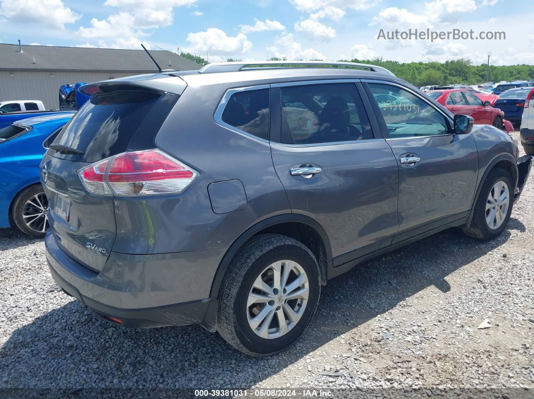 2016 Nissan Rogue Sv Gray vin: 5N1AT2MV8GC885811