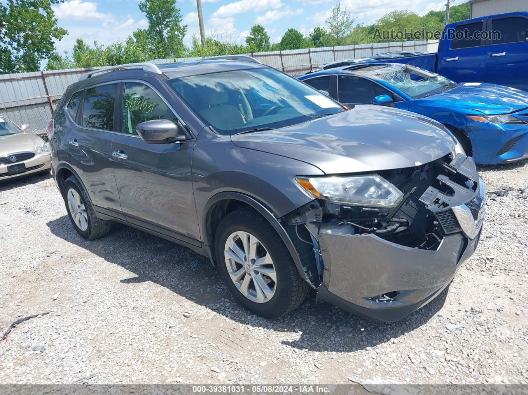 2016 Nissan Rogue Sv Gray vin: 5N1AT2MV8GC885811