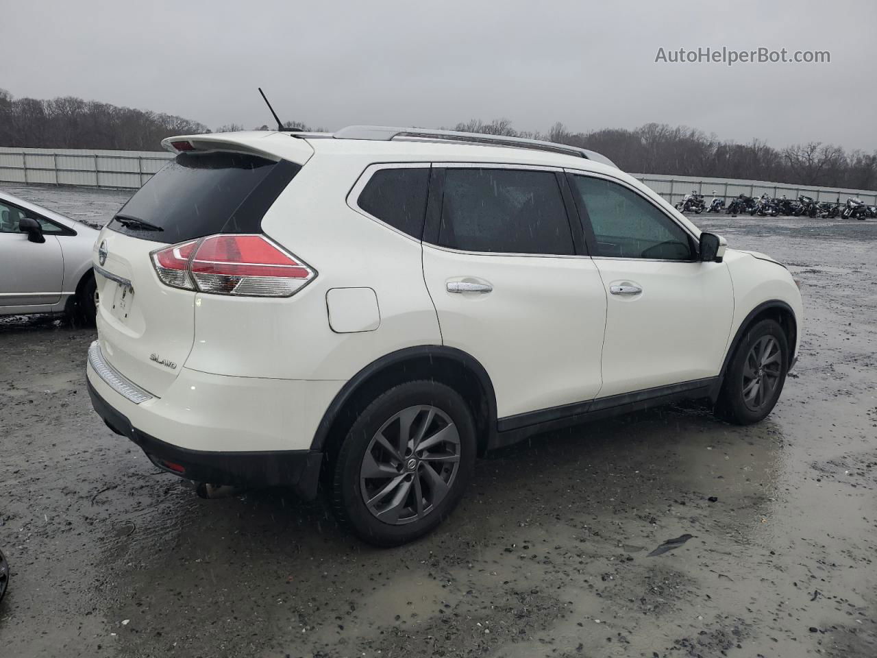 2016 Nissan Rogue S White vin: 5N1AT2MV8GC915650