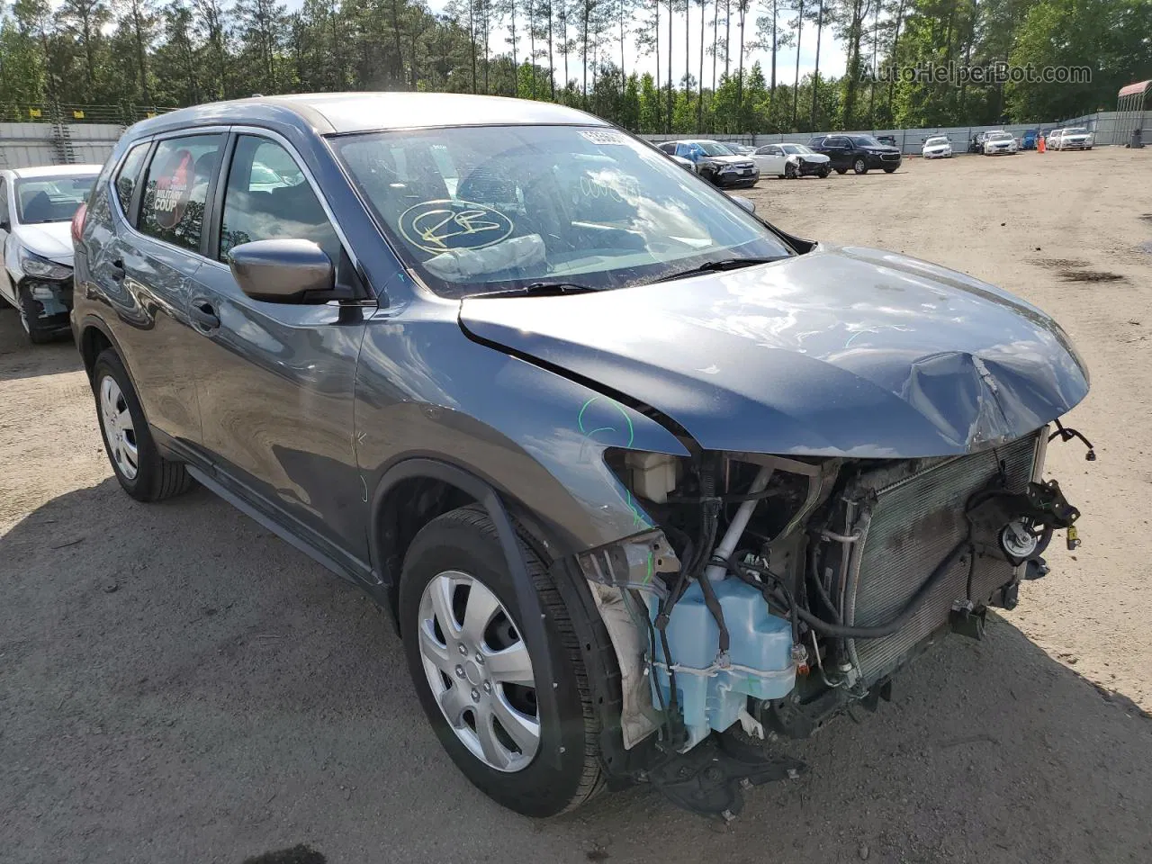 2018 Nissan Rogue S Gray vin: 5N1AT2MV8JC771895