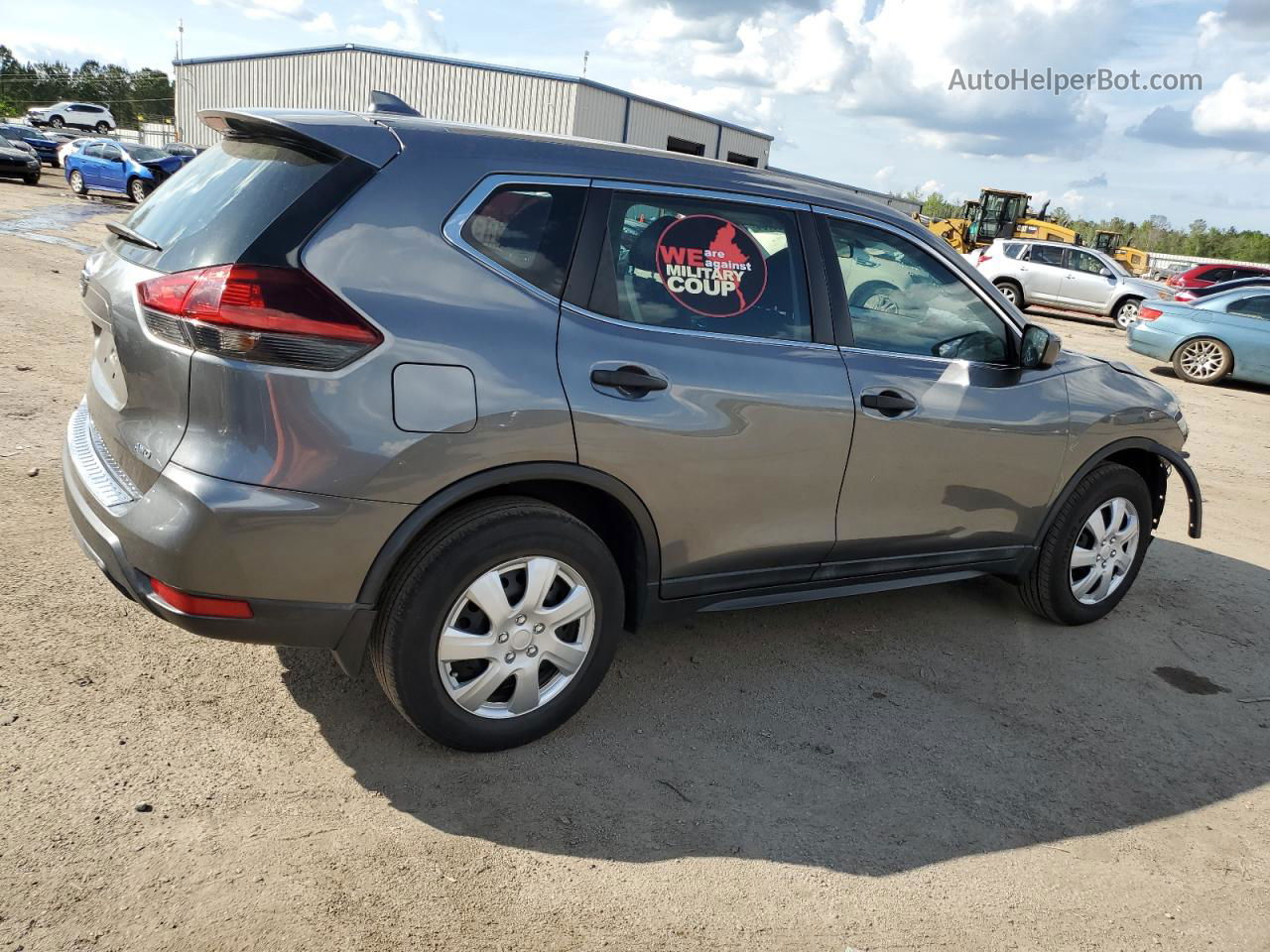 2018 Nissan Rogue S Gray vin: 5N1AT2MV8JC771895