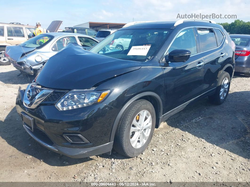 2016 Nissan Rogue Sv Black vin: 5N1AT2MV9GC856978