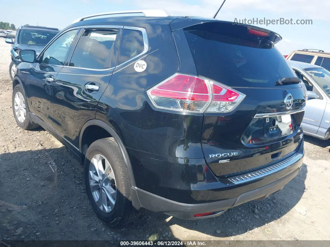 2016 Nissan Rogue Sv Черный vin: 5N1AT2MV9GC856978