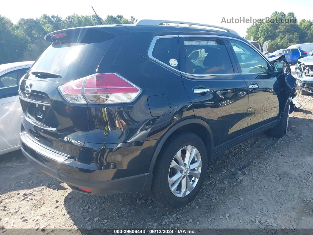 2016 Nissan Rogue Sv Черный vin: 5N1AT2MV9GC856978