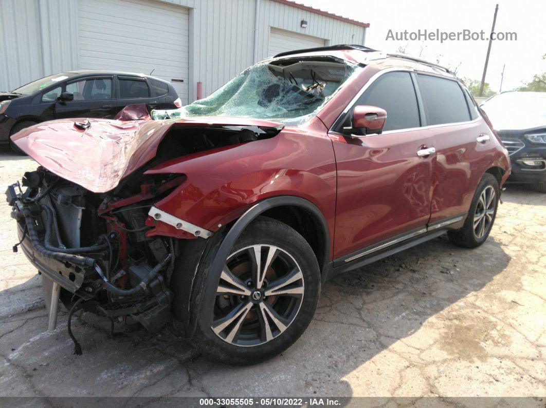 2018 Nissan Rogue Sl Red vin: 5N1AT2MV9JC710040